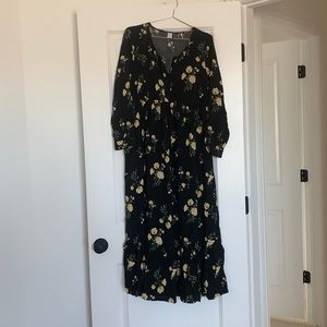 Old navy floral maternity dress size medium